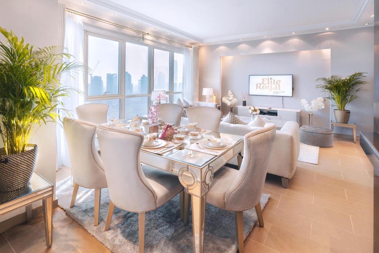 Elite Royal Apartment - Full Burj Khalifa & Fountain View - Palace 두바이 외부 사진